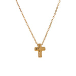 Cruz Stainless Cross Necklace in 1 — Necklaces