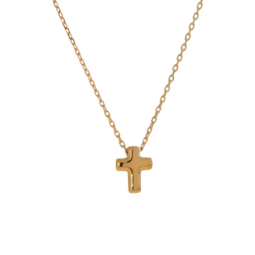 Cruz Stainless Cross Necklace in 1 — Necklaces