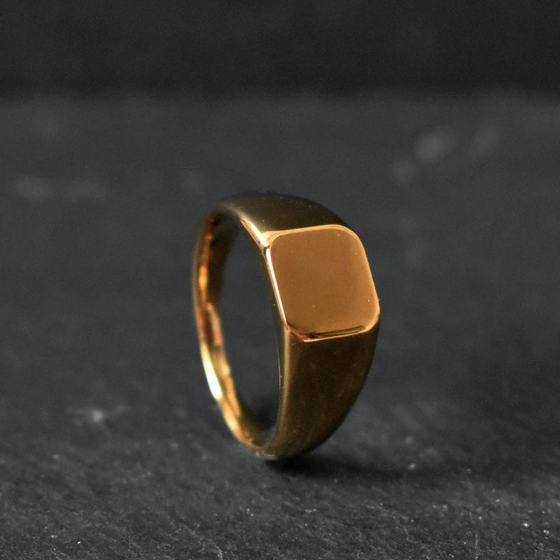 Cairo Square Signet Ring — Rings