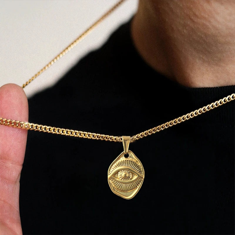 Cairo Evil Eye Pendant Necklace — Necklaces