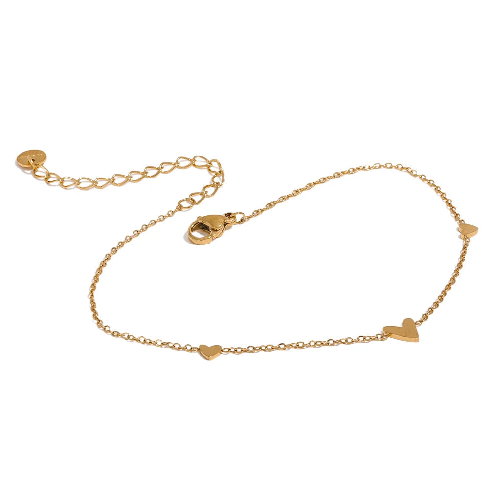 Amalfi Heart Chain Anklet in 1 — Anklets