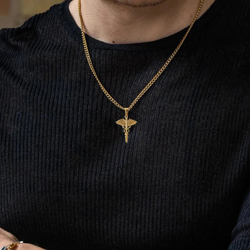 Hermes Serpent Wing Necklace — Necklaces