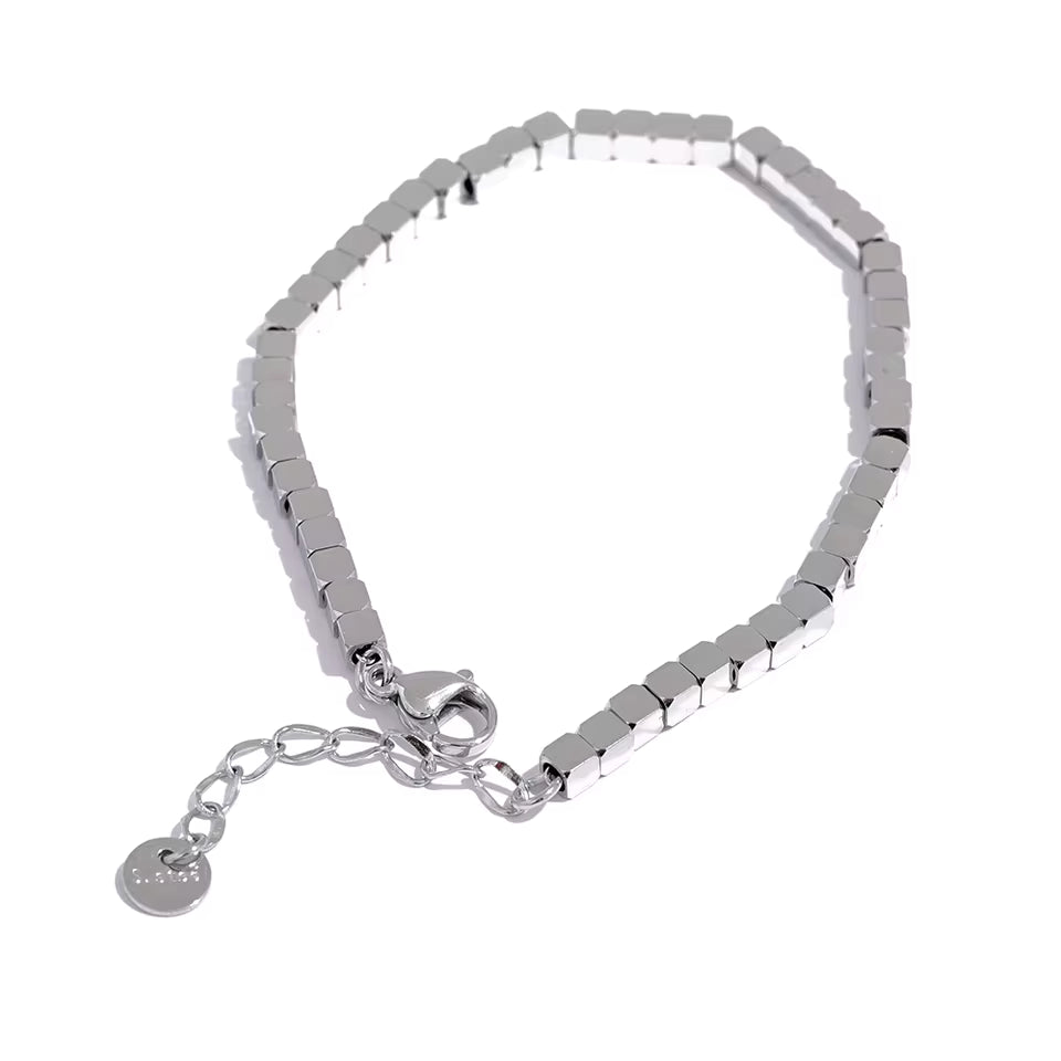 Orion Square Bead Bracelet