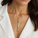 Coral Sardine Pendant Necklace — Necklaces