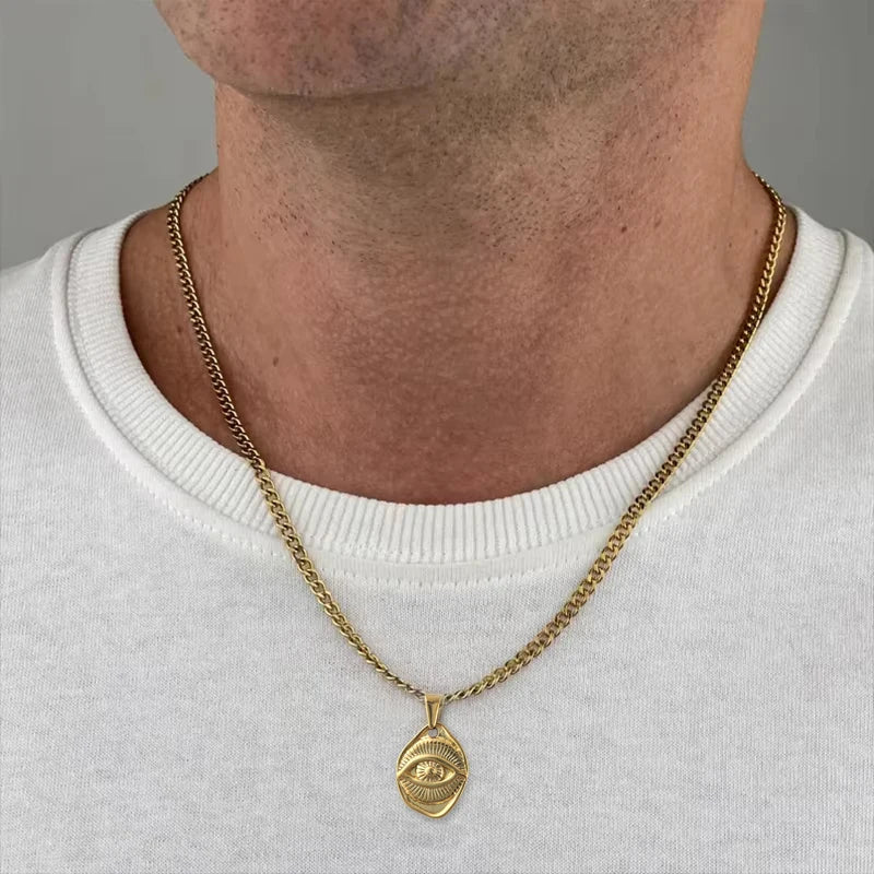 Cairo Evil Eye Pendant Necklace — Necklaces