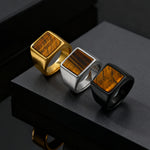Cairo Chunky Stone Thumb Ring — Rings