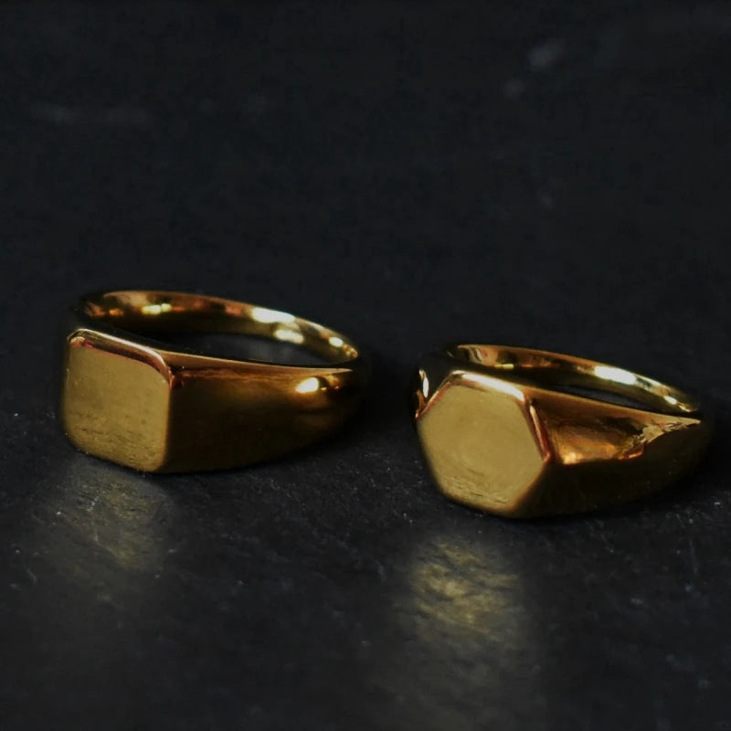 Cairo Square Signet Ring — Rings