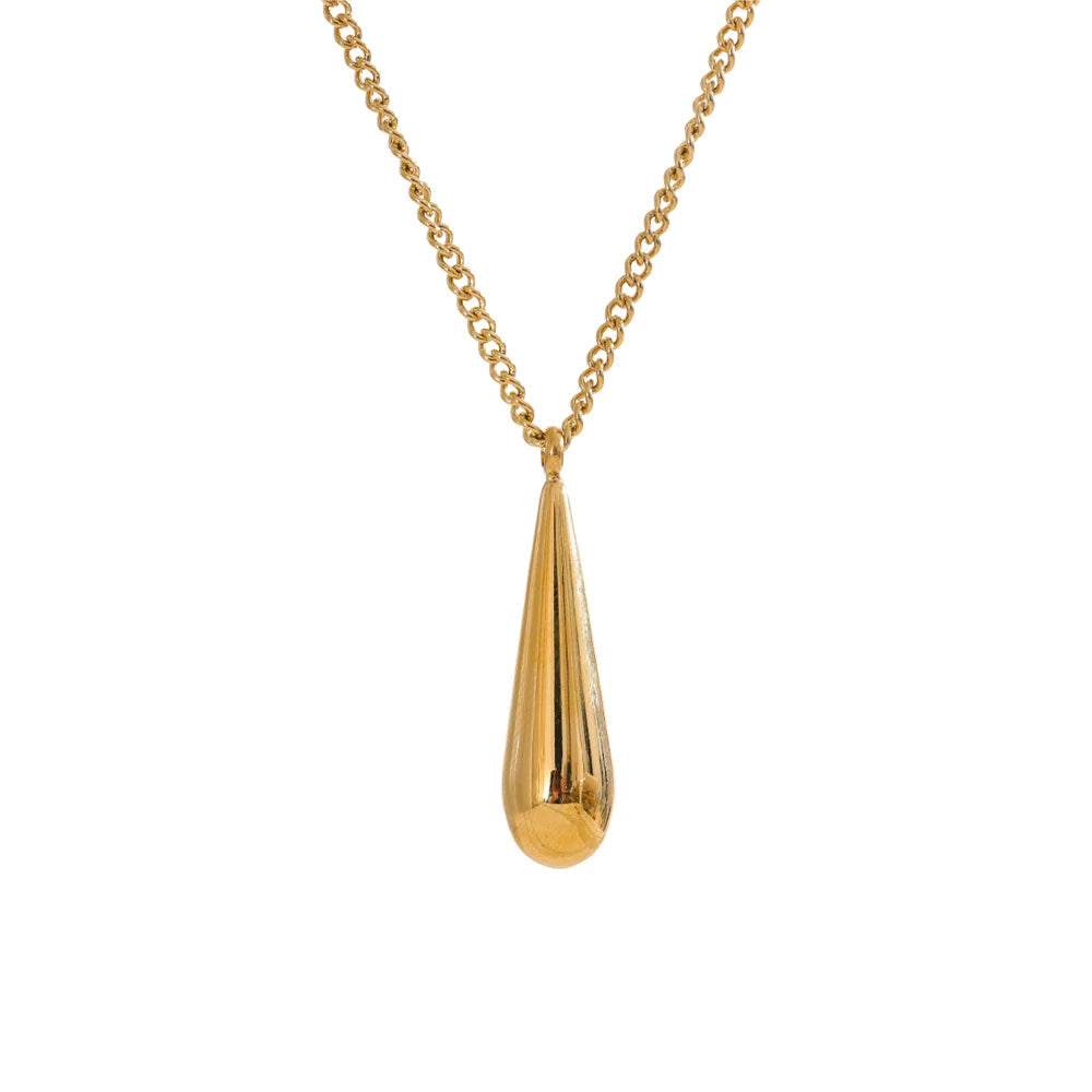 Cascade Drop Pendant Necklace in Camel — Necklaces