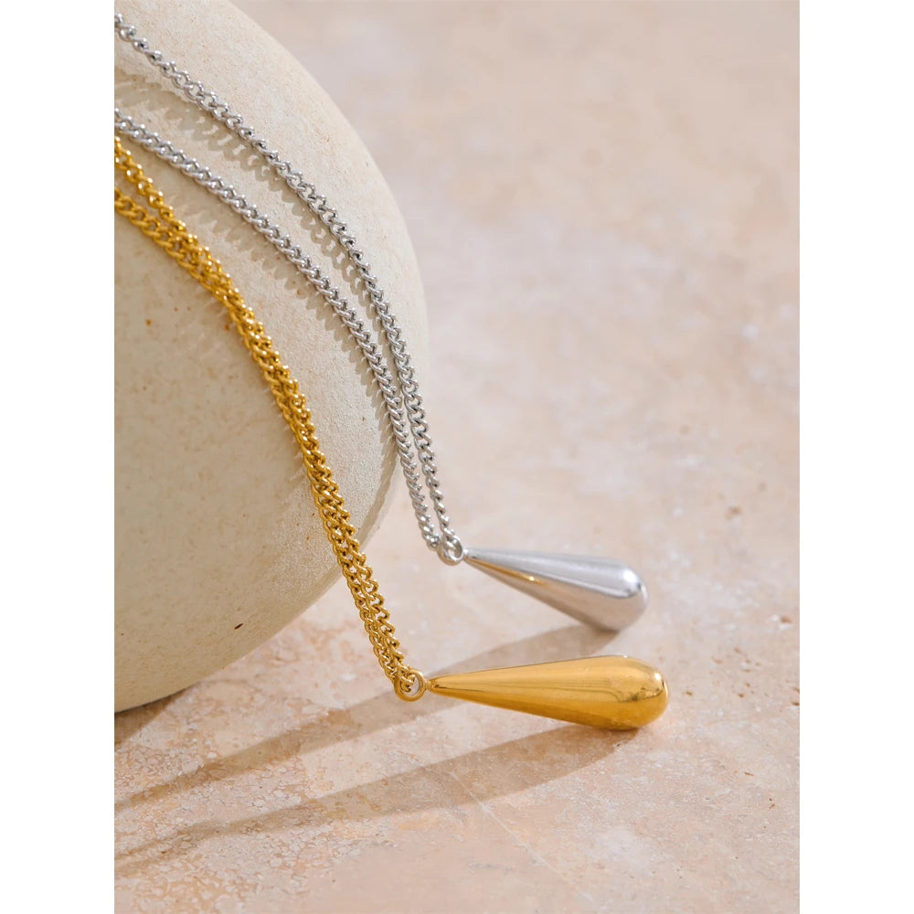 Cascade Drop Pendant Necklace in Camel — Necklaces