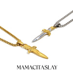 Blade Gold-Tone Sword Necklace in 1 — Necklaces