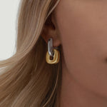Orla Oval Gold Stud Earrings — Earrings