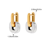Orla Oval Gold Stud Earrings — Earrings