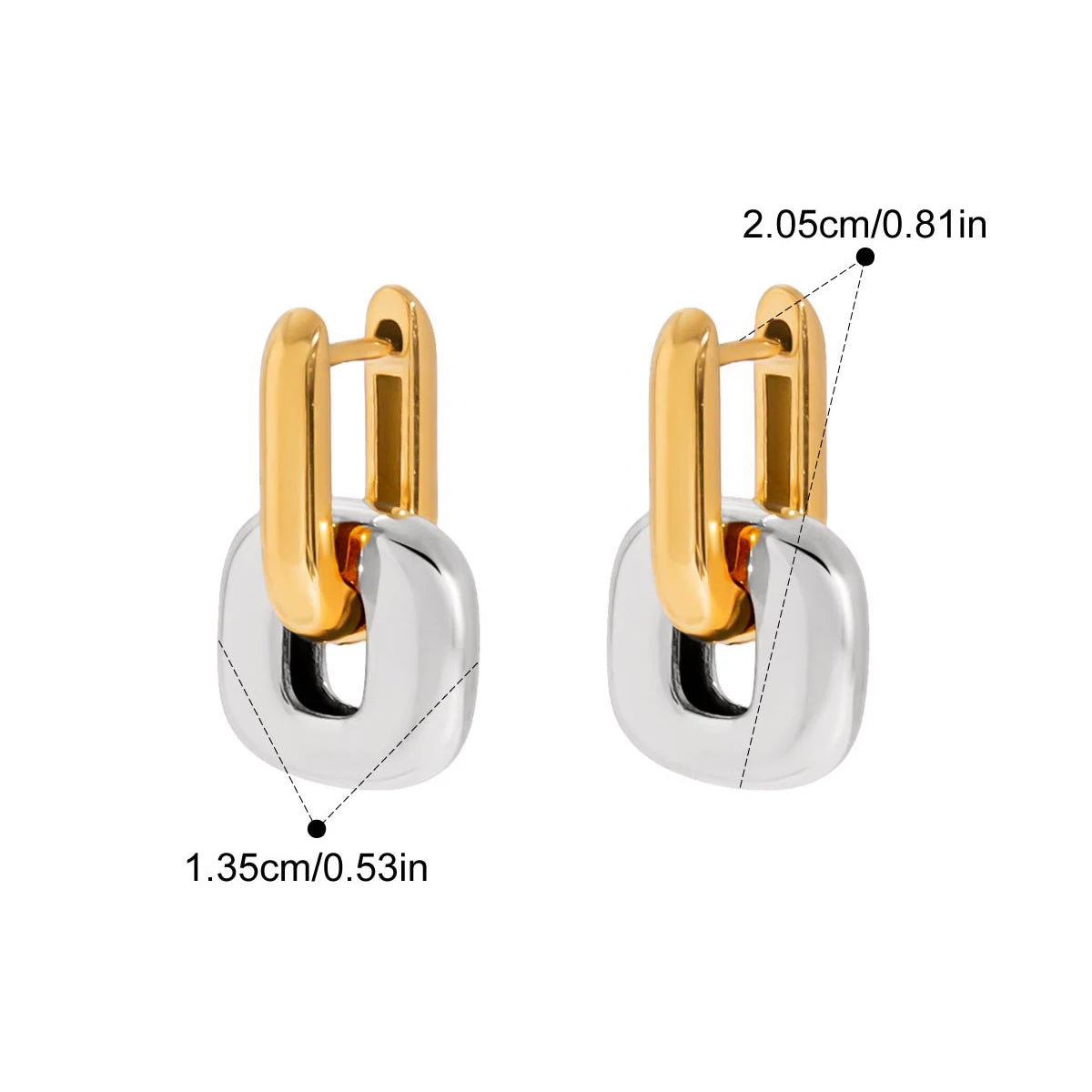 Orla Oval Gold Stud Earrings — Earrings