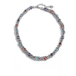Aegean Glass Stone Chain Necklace in Camel — Necklaces