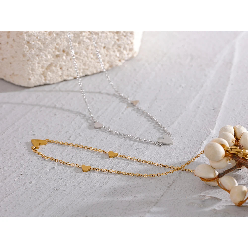 Amalfi Heart Chain Anklet — Anklets