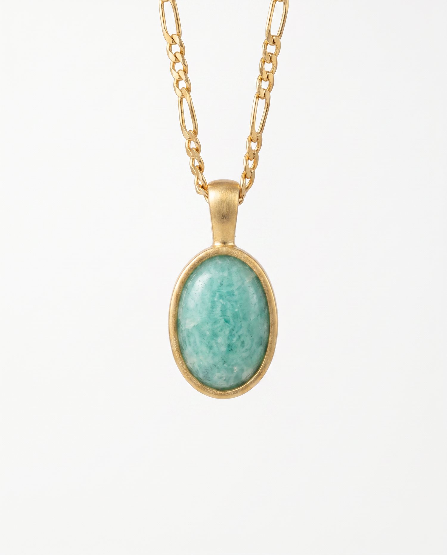 Celeste Blue Stone Pendant Necklace
