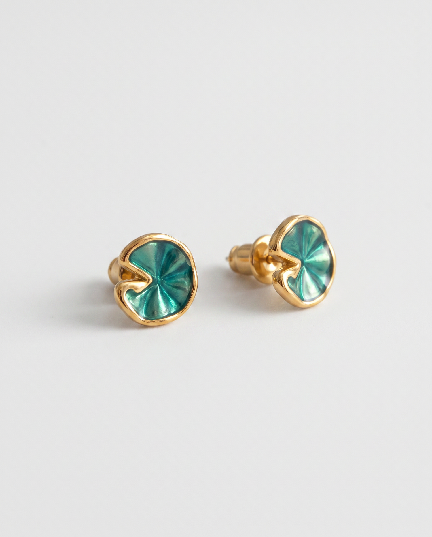 Lotus Enamel Glaze Studs