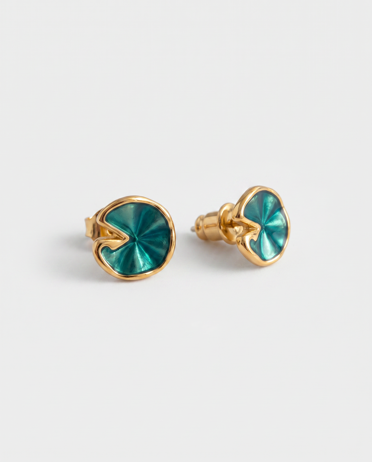 Lotus Enamel Glaze Studs