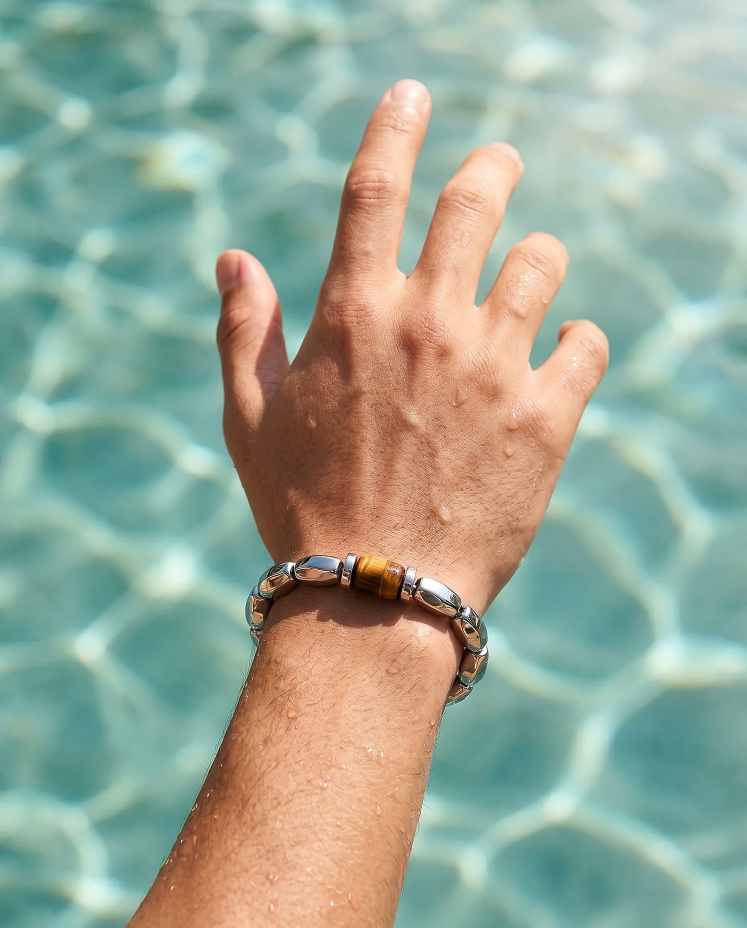 Milan Beaded Stone Bracelet