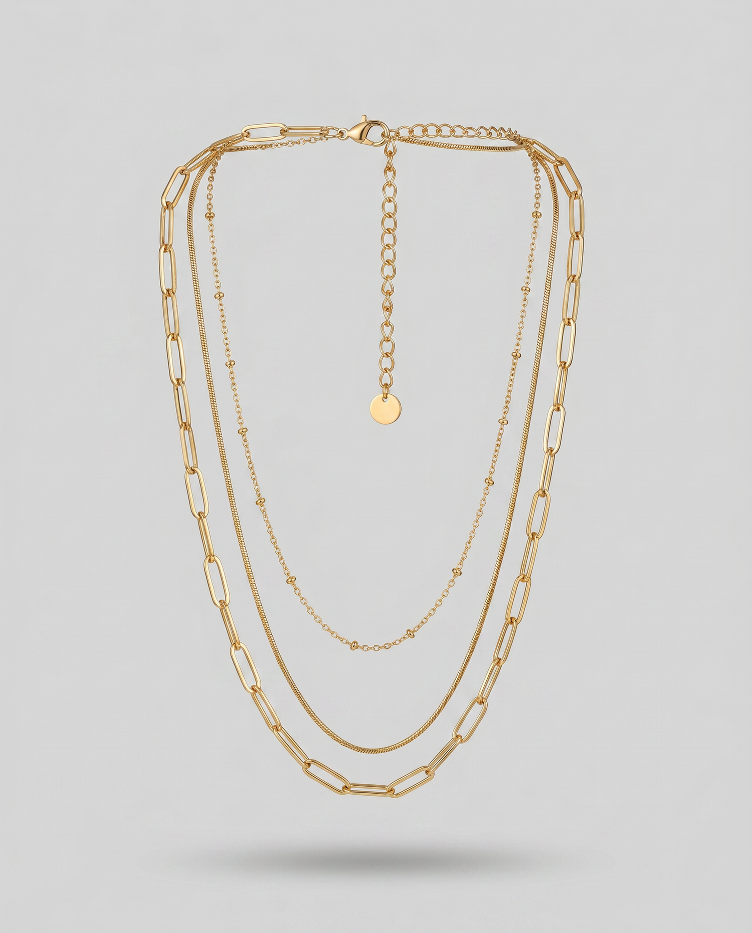 Celeste Triple Layer Necklace Set