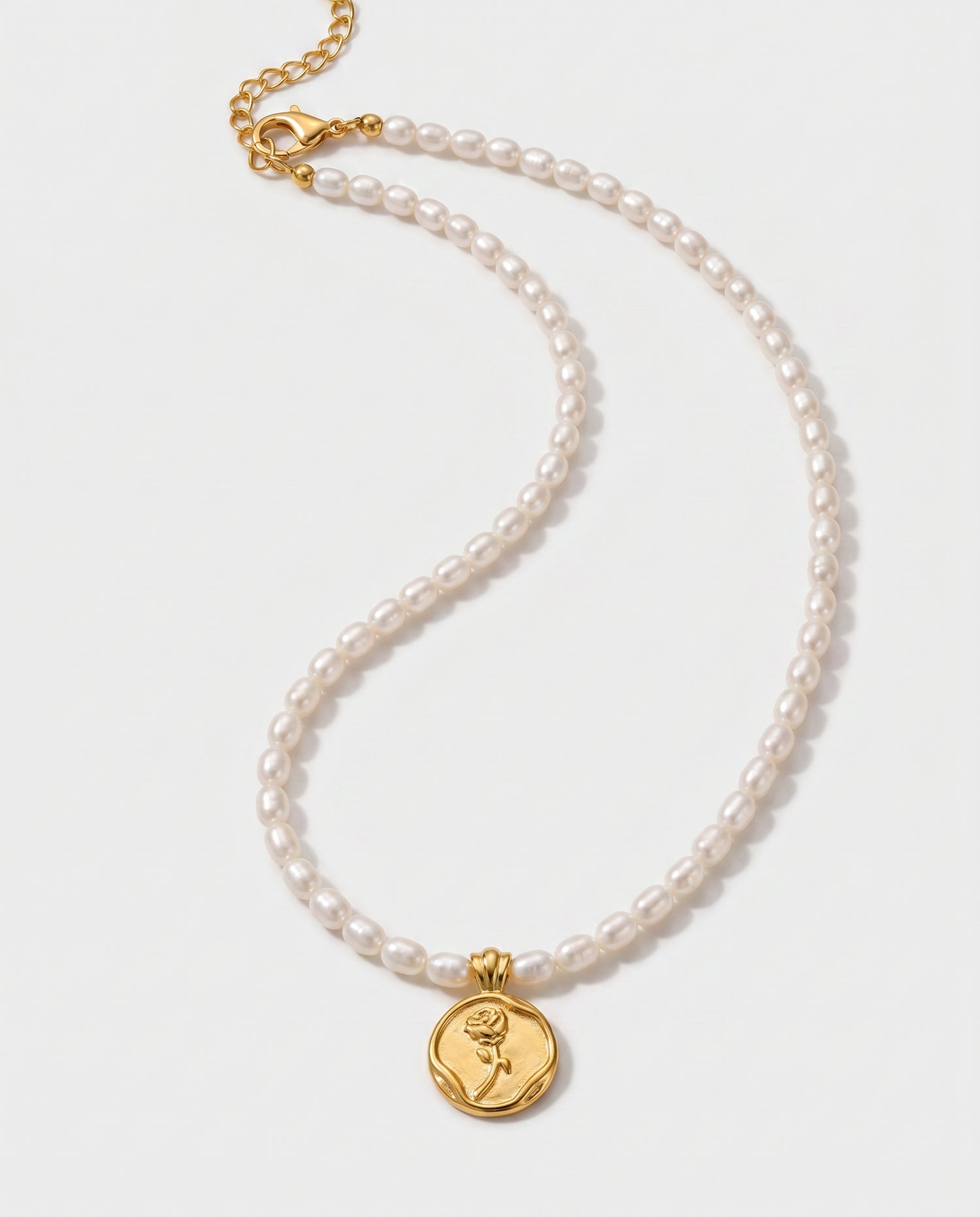 Rosalie Pearl Tulip Pendant Necklace