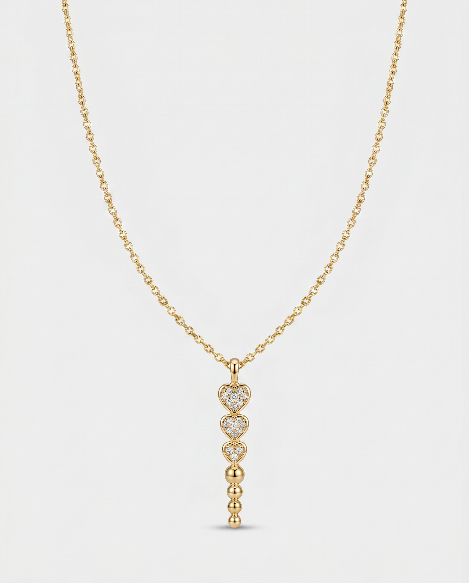 Cleo Layered Heart Necklace