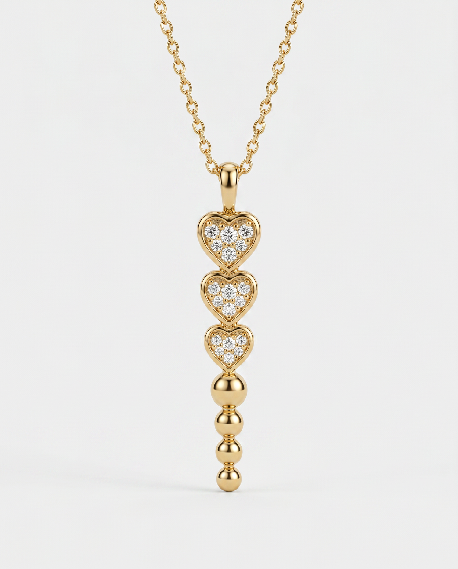 Cleo Layered Heart Necklace