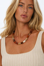 Lyra Handcrafted Choker — Agate, studio product shot
