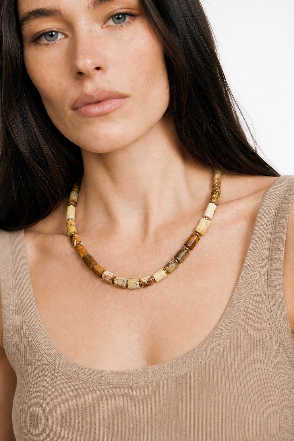 Lyra Handcrafted Choker — Rustic, studio product shot